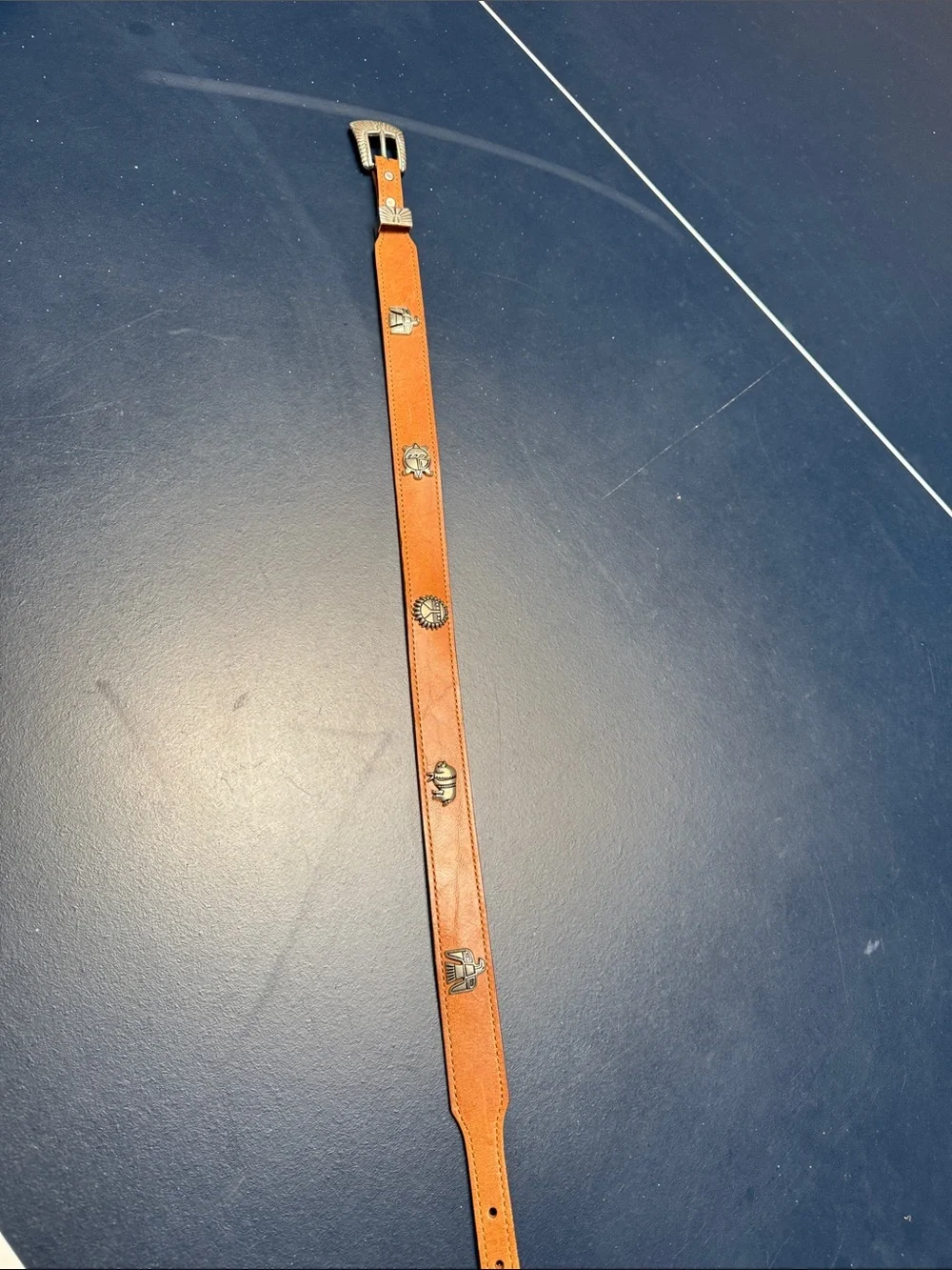 Vintage leather belt S